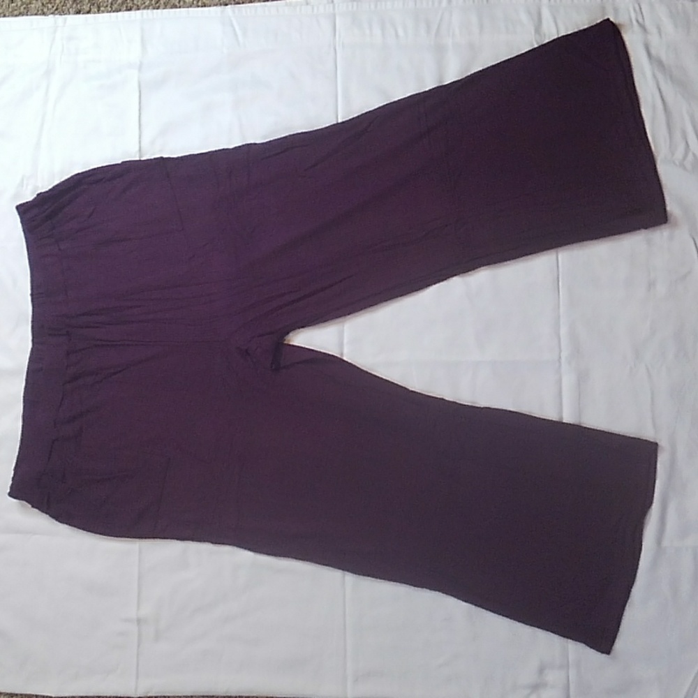 NEW Retreat by Rhonda Shear Super Stretch Wide Leg Lounge Pull-on Pants Sz 3X